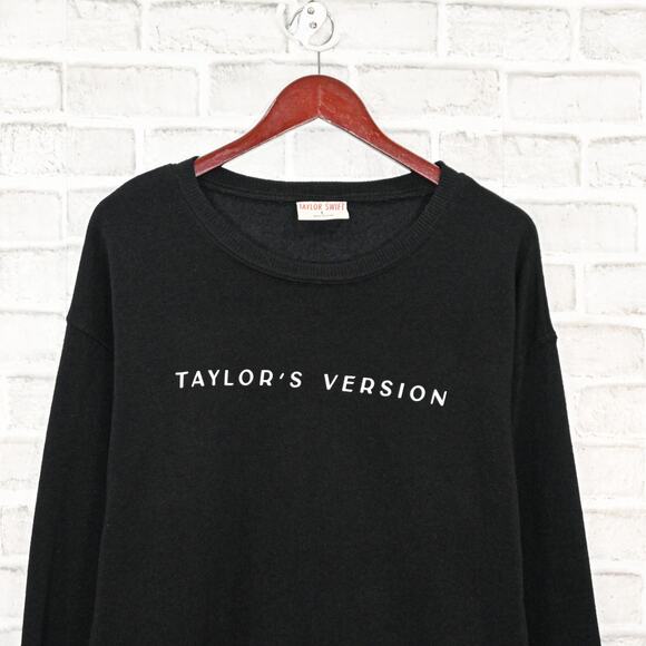 Taylor Swift Women's Taylor's Version Sweatshirt in Black Fleece Size Large - Picture 6 of 9
